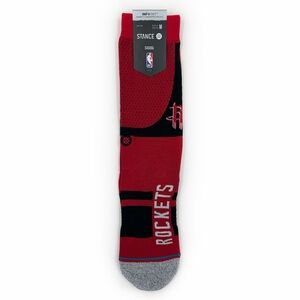 Stance Houston Rockets Shortcut Crew Socks Medium Mens Womens NBA Fan Gear Red